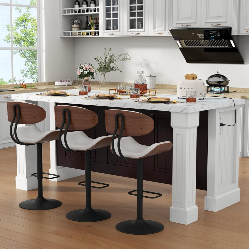 Gyfimoie 71" Large Imitation Marble Dining Table with Roman Column,36&qu...