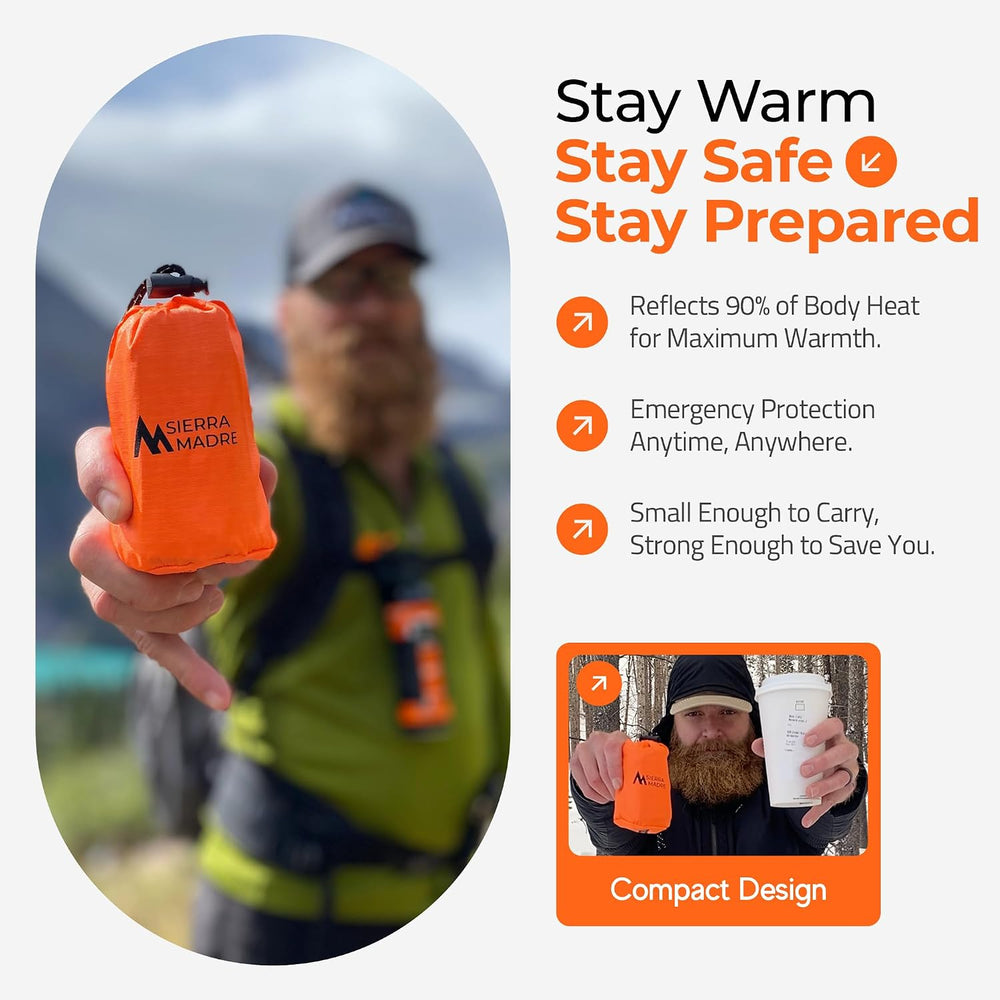Sierra Madre Emergency Sleeping Bag, Waterproof Thermal Bivy Sack