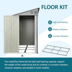 4' x 10' Outdoor Storage Shed with Double Windows,Metal Garden Shed Lockable Doors,Waterproof Shed Outside Storage Clearance for Backyard Patio