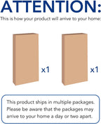 FLEXIMOUNTS 4-Pack 2x6ft 24-inch-by-72-inch Wall Shelf Garage Storage Rack Floating Shelves, Black, Classic Series
