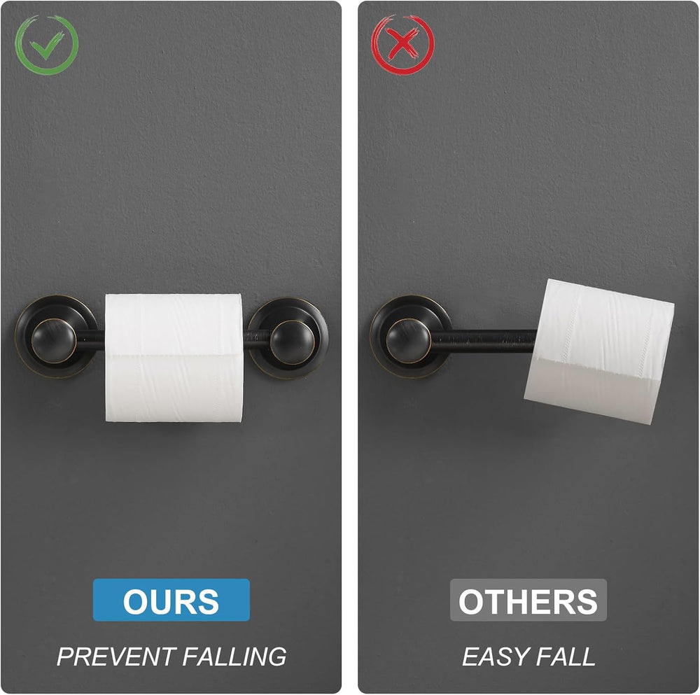 Pivoting Toilet Paper Holder and Hand Towel Ring, Oil Rubbed Bronze