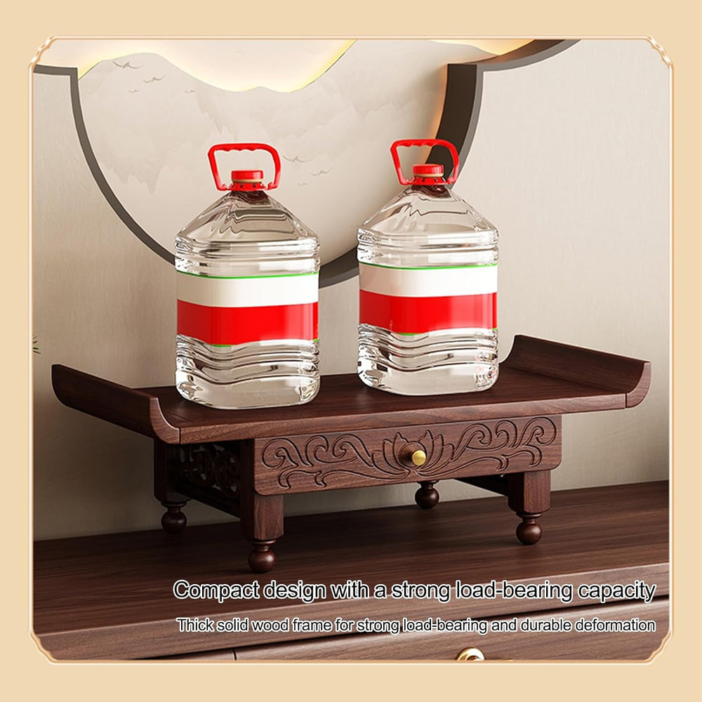 Buddhist Prayer Altar, Wall Hanging Offering Table for Home Decor and Spiritu...