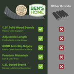 BEN'SHOME® Large Couch Cushion Support for fix Sagging Seats - Heavy Duty Solid Wood Sofa Support Board | Adjustable 68"-81" x 19.7" Under Cushion Insert | Non-Slip Furniture Saver | 400 LB Capacity