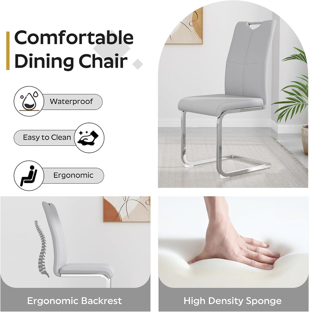 yeag Modern Dining Chairs Set of 4, High Back Kitchen and Kitchen Room Chairs...