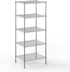 24" Deep x 30" Wide x 74" Height Wire Shelving Kit | 5-Tier | NSF Commercial Storage Rack Unit