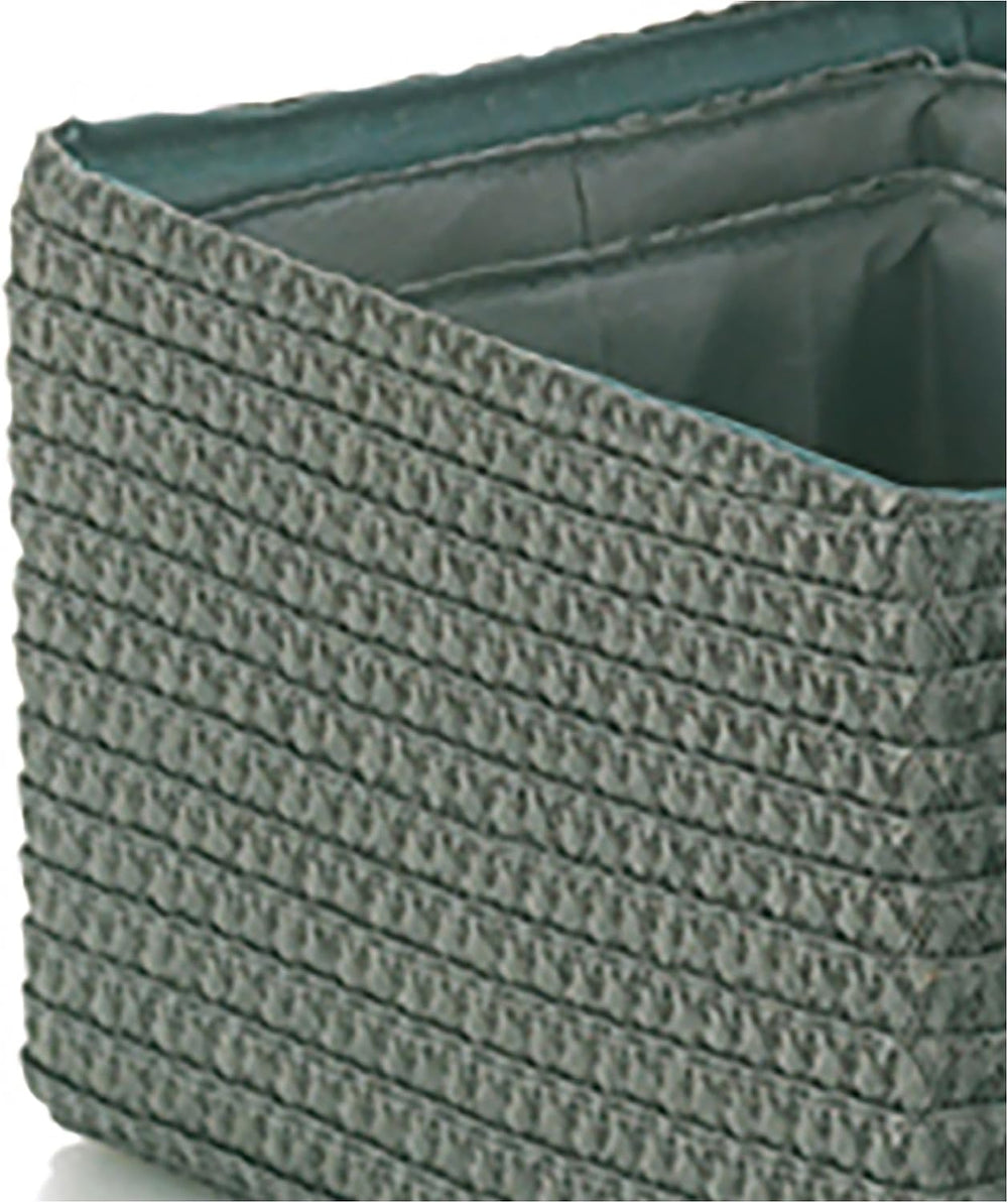 Kela Basket Set Rimossa 5 Pieces of PP Plastic in Grey, 35 x 25 x 15 cm