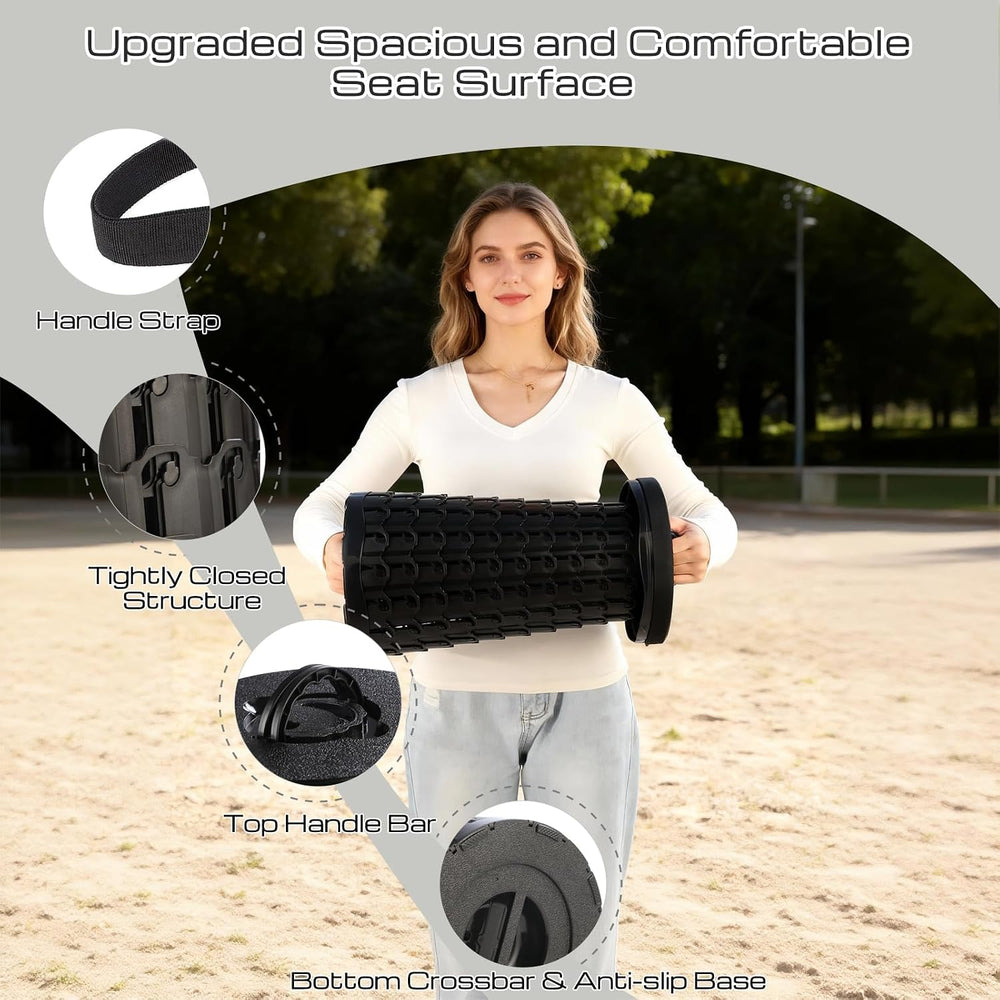 Collapsible Stool with Cushion, 800 lb Heavy Duty Portable Stool for Adults