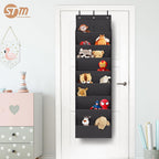 STORAGE MANIAC Over the Door Shoe Organizer Heavy-Duty Large Deep Pocket Hanging Shoe Organizer Shoe Rack Door Closet Shoe Organizer for Wall, Dorm & Narrow Door Storage Shoe Holder Black, 1 Pack