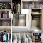 Square Closet Rods-Cuttable, Removable-Heavy Duty Black Wardrobe Rods and Brackets-Commercial, 12 16 18 24 28 30 60 72 In-Suitable for.Laundry.Home.Hotel.Clothing Store (Silver,40in)