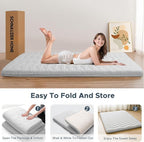 Japanese Floor Mattress, 100% High Density Comfortable Foam, 3.5" Thicken Foldable Mattress Tatami Mat Sleeping Pad, Ideal for Comfort and Support, Kids Floor Lounger Pillow Bed Sofa (Full）