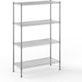 18" Deep x 42" Wide x 64" Height Wire Shelving Kit | 4-Tier | NSF Commercial Storage Rack Unit