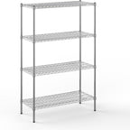 18" Deep x 42" Wide x 64" Height Wire Shelving Kit | 4-Tier | NSF Commercial Storage Rack Unit