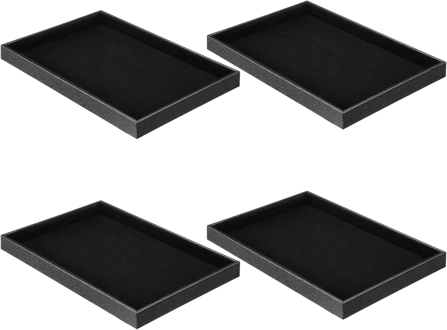 Quelay Stackable Jewelry Tray Jewelry Organizer Tray Showcase Display Empty Plate Bracelet Ring Earring Organizer