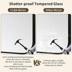 Black Bathroom Mirror, 30x36 Inch Aluminum Frame Rectangle Mirror, Anti-Rust, Tempered Glass, Wall Mirror for Over Sink, Vanity, Bedroom, Entryway, Horizontal/Vertical