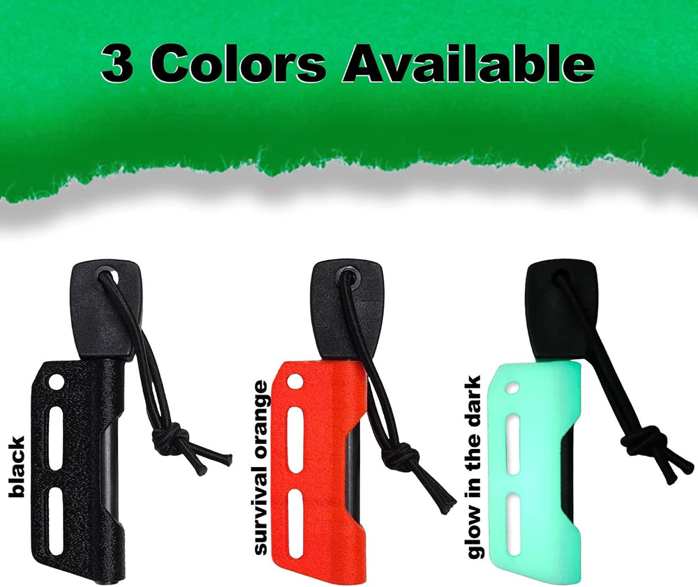 Fire Steel Holder for Kydex Sheath With Fire Starter Kit, Camping Essentials,...