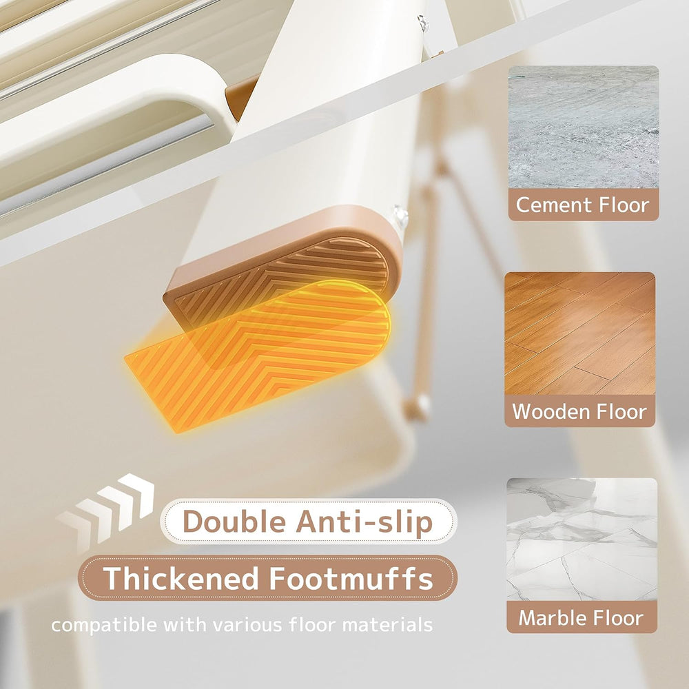 2 Step Ladder, Foldable Step Stool with Wide Anti-Slip Pedal