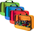 4 PCS Toys Storage Bag, Classic Bricks Building Set Storage Bag, Travel Case for Building Toys, Puzzles