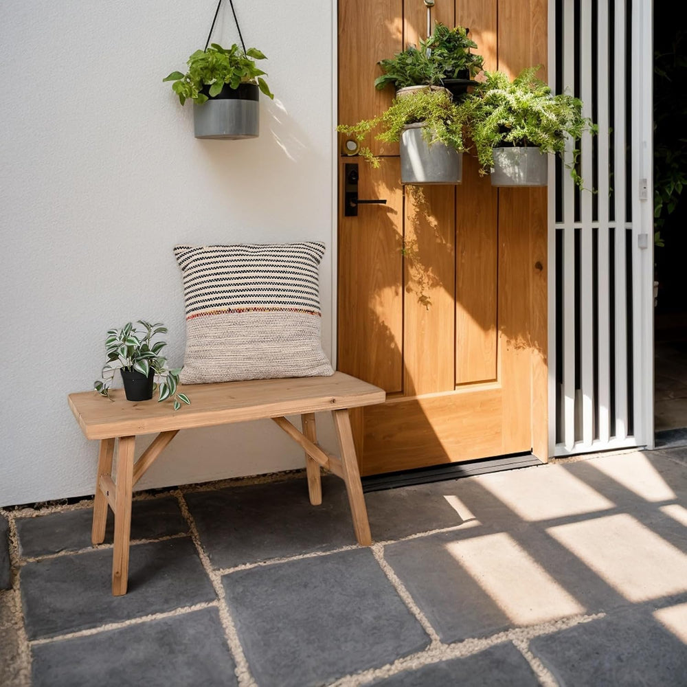 SwallowLiving 30" Solid Wood Entry Bench - Rustic Farmhouse Style Hallwa...