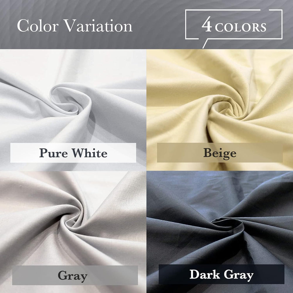FULI 100% Cotton Zippered Futon Cover, Shikibuton, Queen, Dark Gray | Japanes...