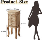 Emfogo Standing Jewelry Armoire, 7 Drawers & 2 Side Doors Jewelry Amoire Cabinet Standing with Top Flip Makeup Mirror, Jewelry Chest Jewelry Boxes