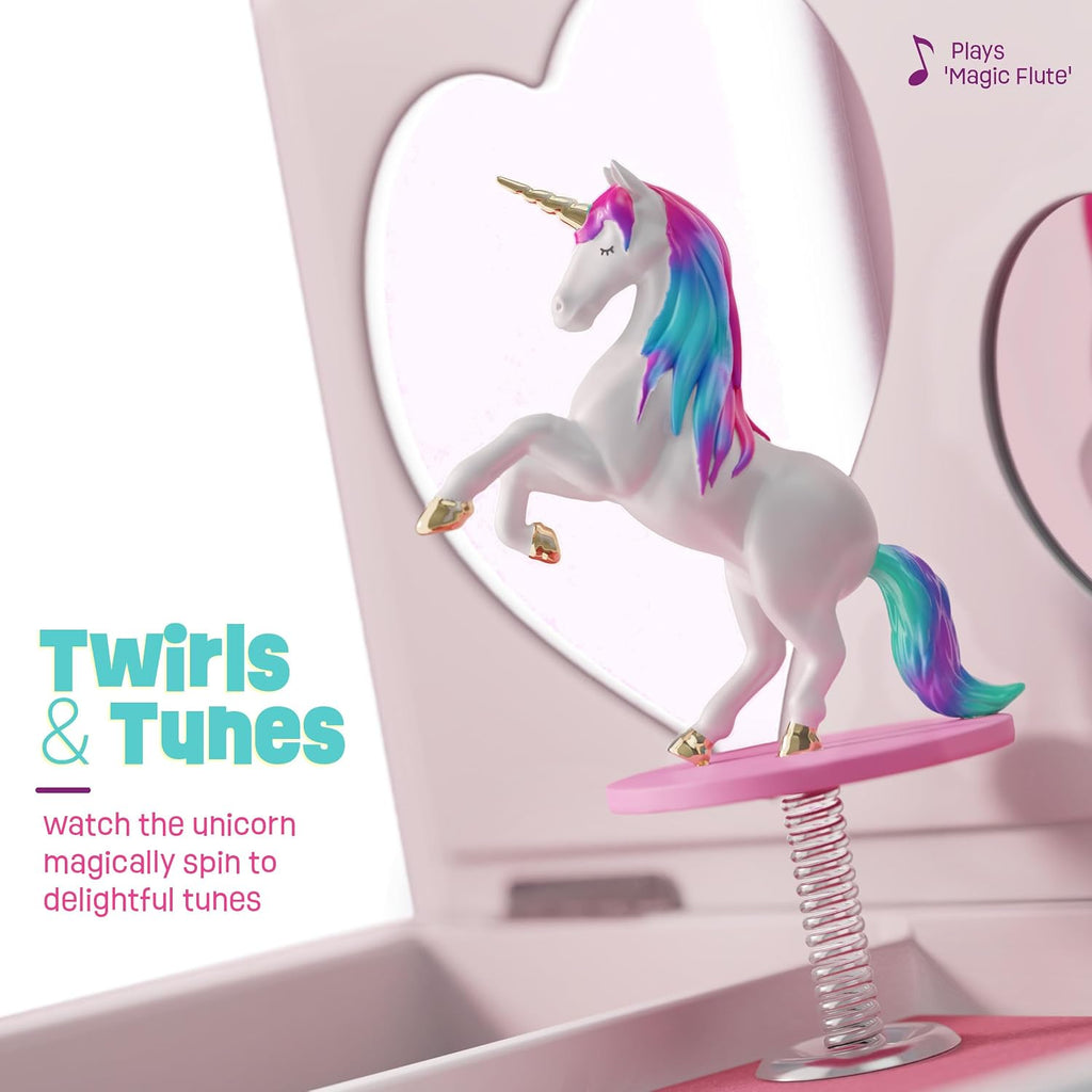 Pretty Me Unicorn Musical Jewelry Box for Kids - Gifts for Girls, Ages 3-8, Best Princess Room Toys Gift for Age 3, 4, 5, 6, 7, 8 Year Old Little Girl - Birthday Present Toy Ideas Music