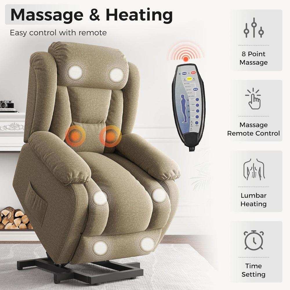 Amopatio Lift Recliner Chair for Elderly Upgraded Reclining Chairs Indoor Lou...