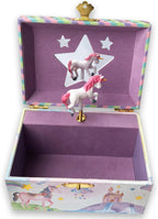 BinkeGG Play [ Twinkle Twinkle Little Star ] (60 Tunes Option) Children Jewelry Box Unicorn Jewelry Music Box for Girls Jewelry Storage Box with Sankyo Musical Box Mechanism