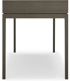 SIMPLIHOME Harper Desk - 60-Inch Wide Solid Hardwood Writing Desk in Farmhouse Grey, Mid-Century Modern Home Office Computer Table for Workspace or Study with 2 Drawers and Flip-Down Keyboard Tray