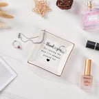 Spegiffu Mother in Law Gifts Jewelry Trinket Dish, Mother of the Groom Gift from Bride - Thank You for Raising the Man I've Always Prayed for - Christmas Mothers Day Birthday Wedding Gifts