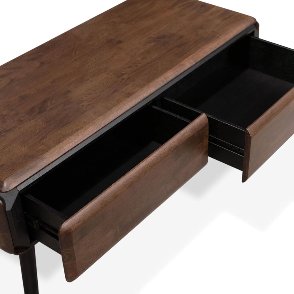 Furniture of America Nazaen Modern 2-Piece Coffee Table Set, Rich Walnut | So...