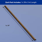 D-Line Half Round Cord Hider, Patented Cable Cover, Hide TV Wall Mount Wires, Raceway for Cords, Decorative Wire Covers, Paintable, Adhesive - 1x 1.18in W x 0.59in H x 39in L - Wood-Effect