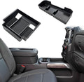 ELECFRESH 2PCS Center Console Organizer Tray for 2022 2023 2024 2025 Chevrolet Silverado Accessories, Armrest Storage Box and Center Console Storage for Chevrolet Silverado