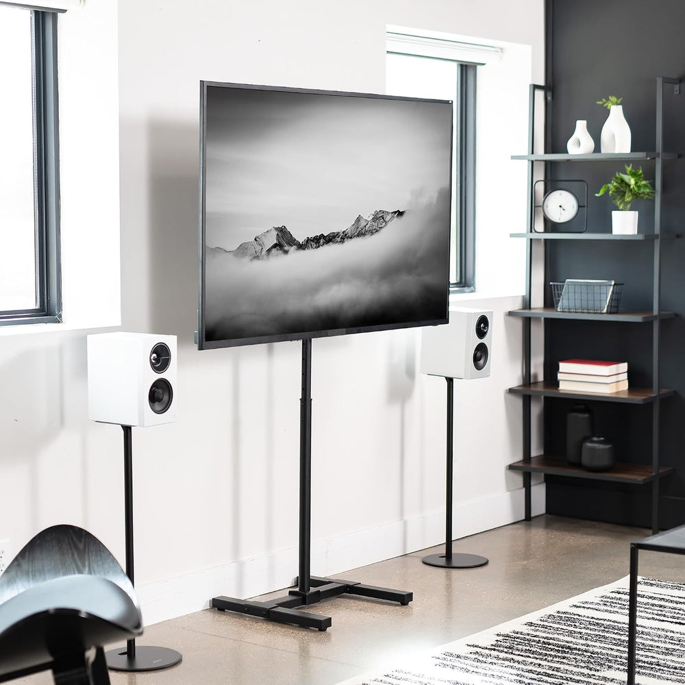 VIVO Black TV Floor Stand for 13 to 65 inch Screens, STAND-TV08 | Adjustable ...