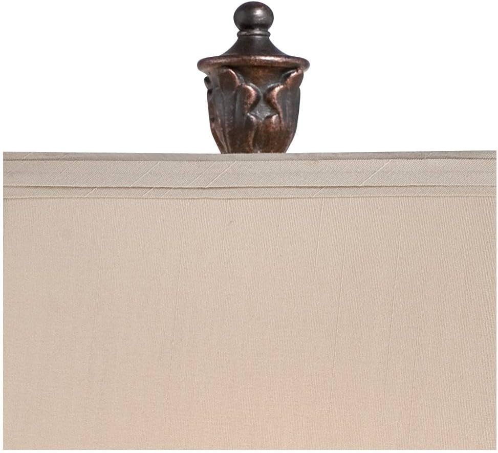 Exeter 30" Large Table Lamps Set of 2 Faux Wood Finish Cottage