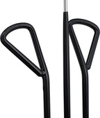 Relaxdays Shoe Hook, Set of 3, Holder with Non-Slip Rubber Coating, Different Types, H x W x D 33.5 x 14 x 4 cm Black, Iron, PVC