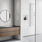 Achelous Stainless Steel Insert Shower Niche 12" X 6" NO Tile Needed, Bathroom Wall Niche Recessed Shower Shelf Organizer, Wall-inserted Niche Recessed Shower Caddy, Matte White