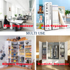 Clear Acrylic File Organizer, Purse Organizer, File Sorter Desktop File Folder Organizer for Book, Envelopes, Mail, Document, Notebook, Office Supplies, Handbag (4Pcs)
