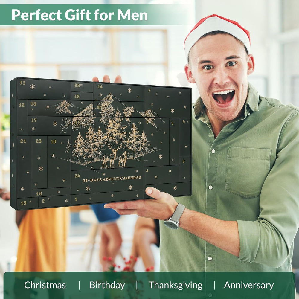 Survival Kit Advent Calendar for Men 2026, Outdoor Emergency Gear