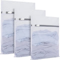 3-Pack Heavy-Duty Honeycomb Mesh Laundry Bags (L/M/S), Washing Bags for Delicates, Sweaters, Shoes, Backpacks, Bed Sheets - Garment Protector