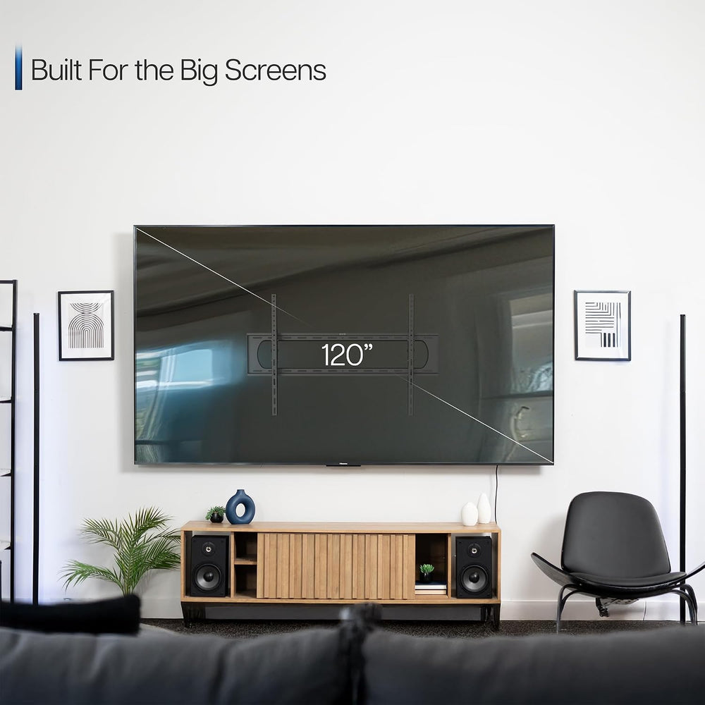 VIVO Black TV Wall Mount with Tilt for 60 to 120 inch Screens, MOUNT-VW120T |...