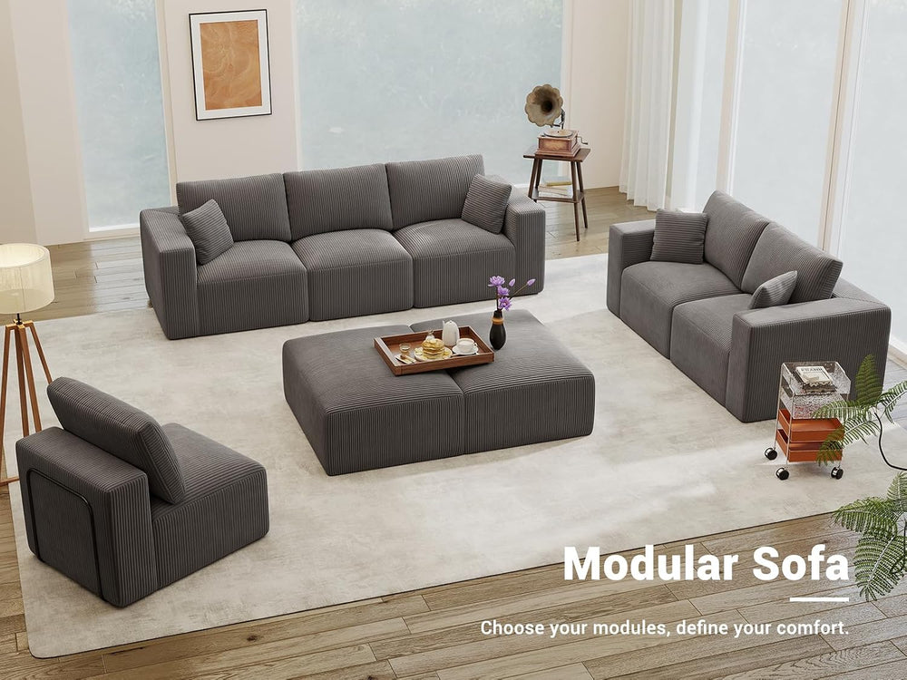 Modular Sleeper Sofa Couch Modern Sectional Couches for Living Room - 79&quot...