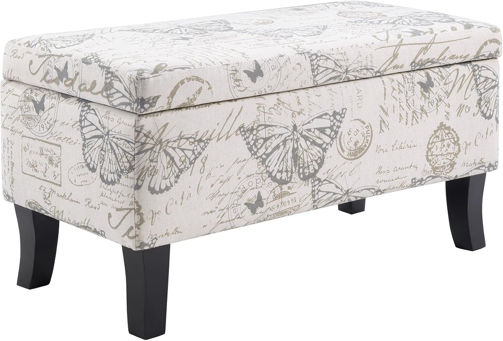 Convenience Concepts Designs4Comfort Winslow Storage Ottoman Bench 32" -...