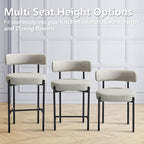 Faux Leather Dining Chairs Set of 2, Mid Century Modern Dining Room Chairs with Barrel Backrest, Upholstered Kitchen Chairs for Dining Room, Restaurant,Beige Grey