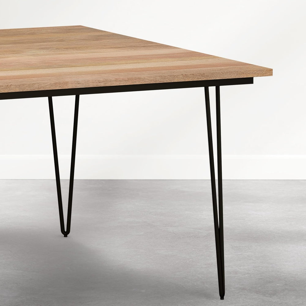 SIMPLIHOME Hunter Dining Table - 54 inch Wide Solid Mango Wood Square Dinner ...