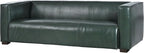 Merax Mid Century Modern 3 Seater Sofa with Birch Wood Legs, 80" Wide Smooth Upholstered Couch for Living Room, Apartment, Green