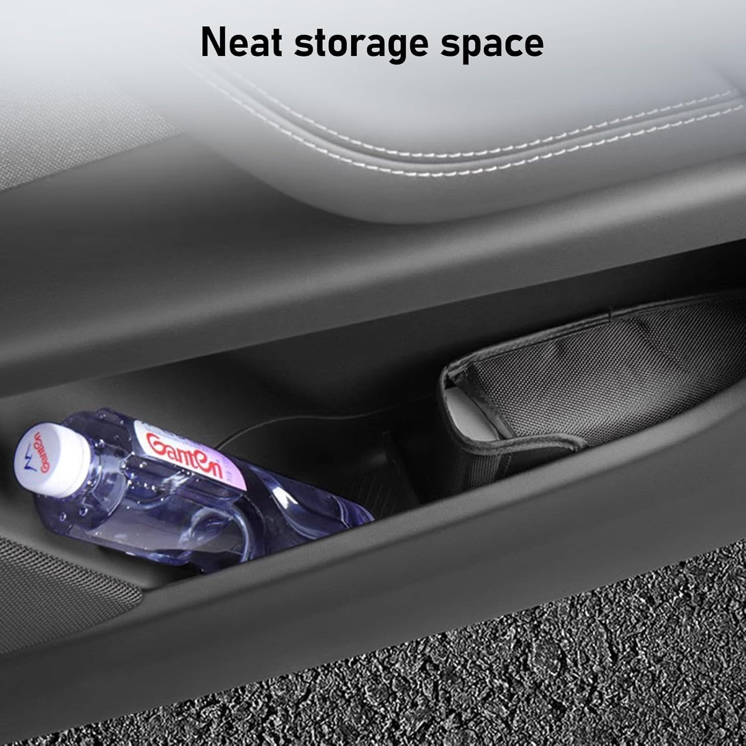 Yumzeco 2PCS Compatible 2021 2022 2023 2024 2025 2026 Tesla Model X Door Side Storage Box Tray, Front Row Door Side Organizer Tray for Tesla Model X Accessories 2021 2022 2023 2024 2025 2026