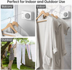 Mbillion Retractable Clothesline 13.8Ft Heavy Duty Clothes Drying Laundry Line for Indoor Outdoor Retracting Hanging Clothing Drying with Retract Rotating Knob to Prevent Sagging