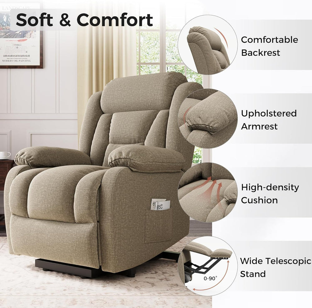Amopatio Lift Recliner Chair for Elderly Upgraded Reclining Chairs Indoor Lou...