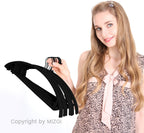 MIZGI Premium Velvet Hangers 60 Pack Heavyduty- Non Slip No Shoulder Bump Suit Hanger- Black Hooks,Space Saving Clothes Rounded Shape for Coat,Sweater,Jackets,Pants