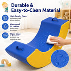 Sensory Rocking Chair with Waterproof PU Cover | High-Density Foam Portable Sensory Chair for Kids, Classroom Rocker for Focus & Engagement, Handle Design